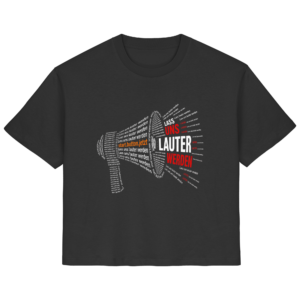 Lass uns lauter werden - dunkel - start.button.jetzt - Ladies Organic Shirt