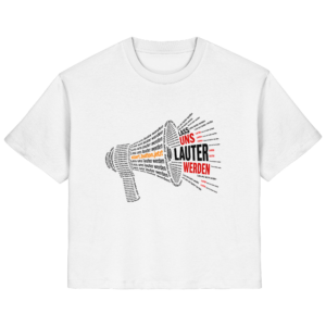 Lass uns lauter werden - start.button.jetzt - Ladies Organic Shirt