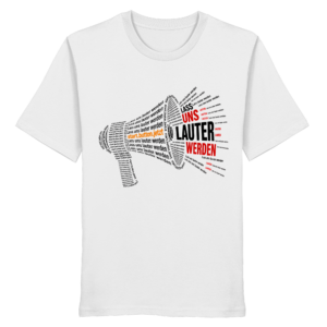 Lass uns lauter werden - start.button.jetzt - Organic Shirt